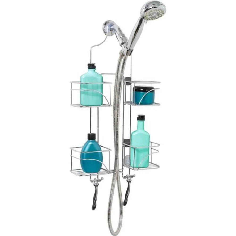 Hanging Shower Caddy, Over the Shower Head Bathroom Storage, Made for Handheld